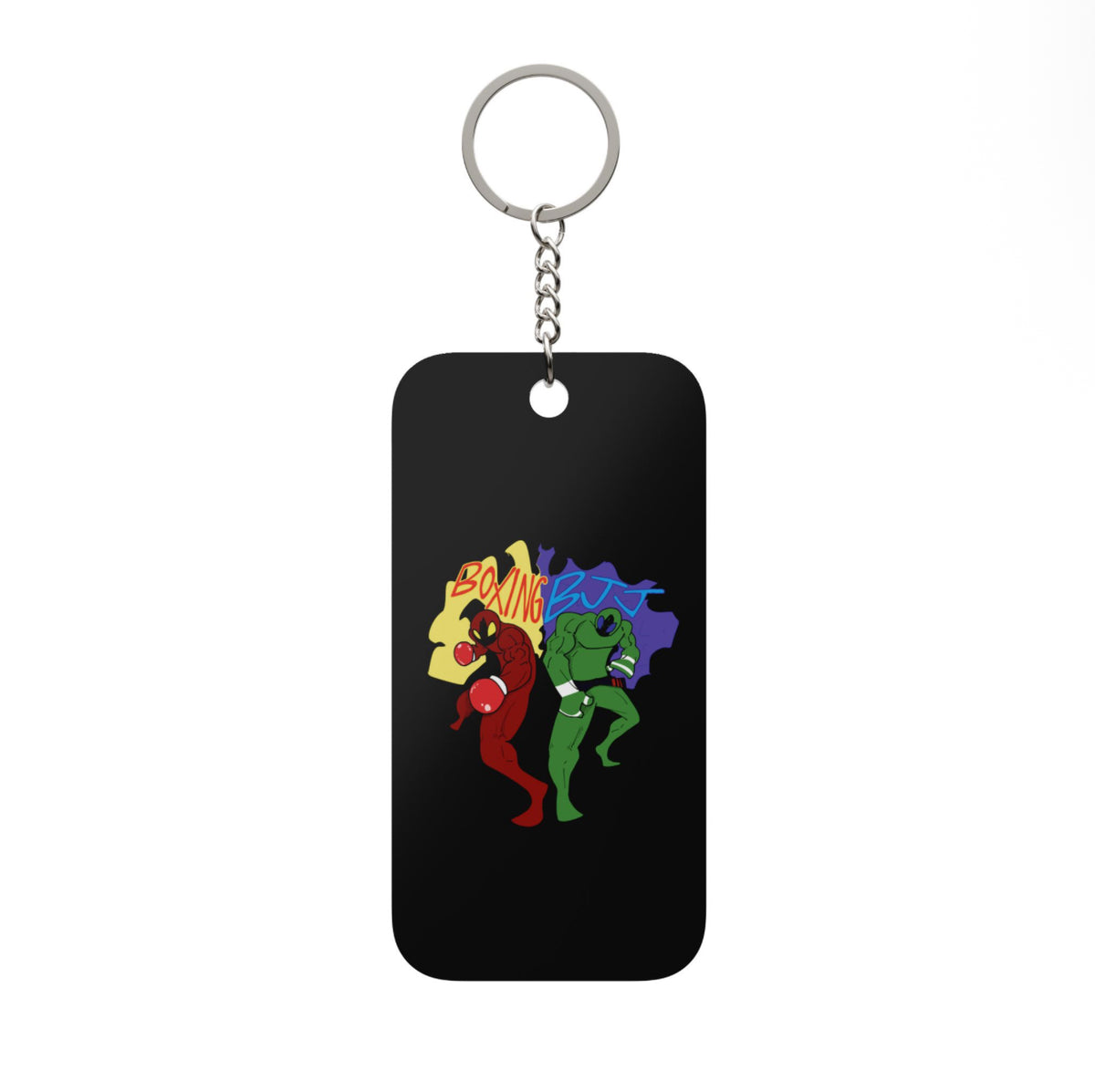 Boxing vs BJJ Showdown Keychain